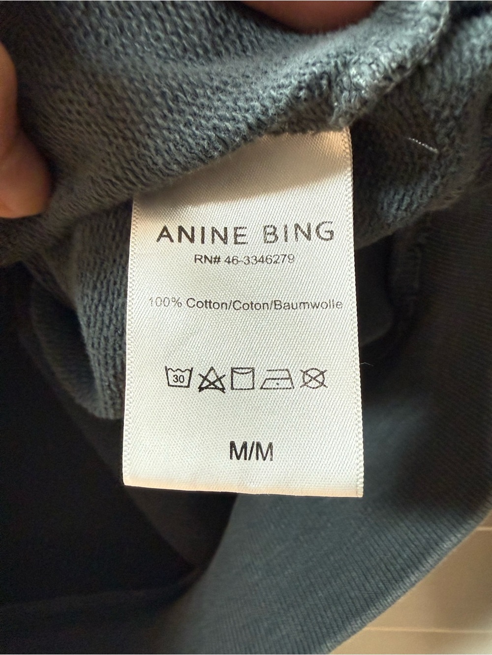 Anine Bing Gray Graphic Tiger Crewneck Sweatshirt - Picture 5 of 6